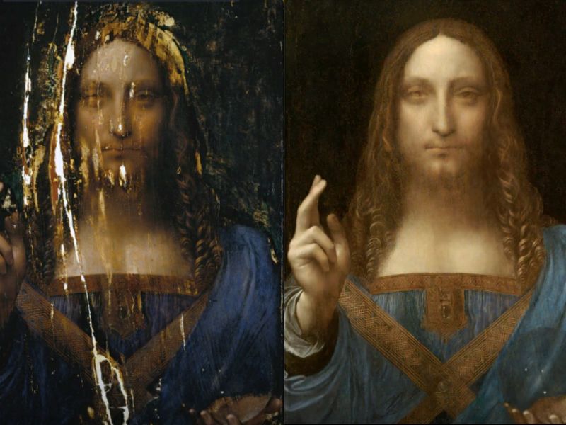 Before and after Salvator Mundi resurrect